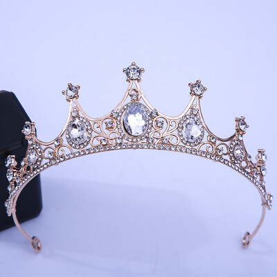 DIEZI Prabangus Elegant Purple Rose Red Crystal Crown plaukų aksesuarai Tiara Moterų vakarėlis Kalnų krištolas nuotakos karūnėlė Nauji plaukų papuošalai