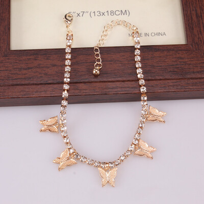 YLWHJJ Brand Creative κρεμαστό ποδήλατο από στρας, μικρό μενταγιόν πεταλούδας για γυναίκες, δημοφιλές στοιχείο πεταλούδας νέο γυαλιστερό ποδήλατο