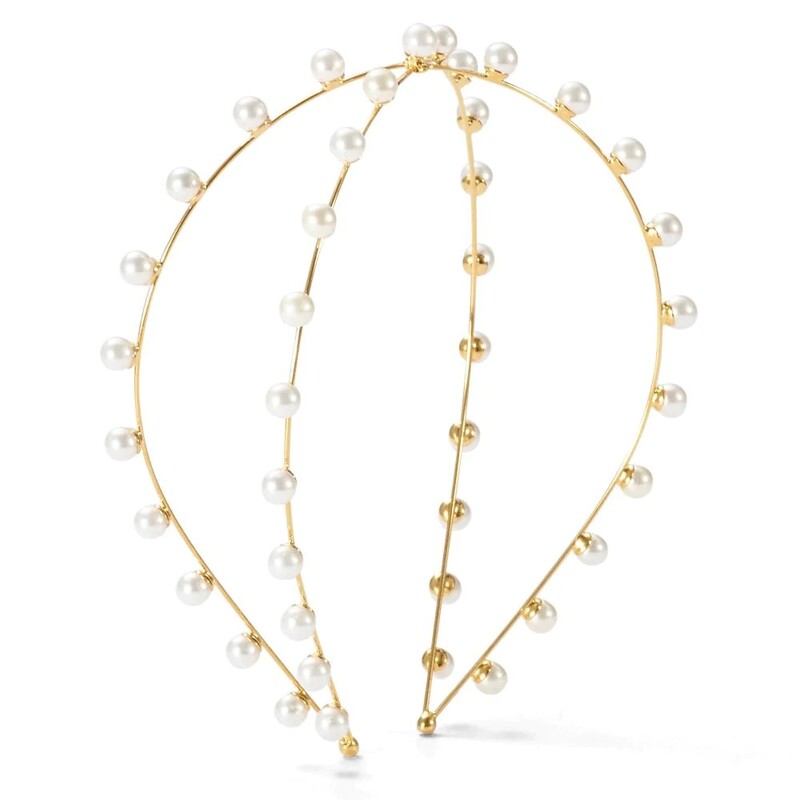 Bentiță de perle Pentru Femei Accesorii Elegante pentru Păr Nuntă Bentita Mireasă Tiare Coroane Petrecere Aniversare Bal Mireasa Casca