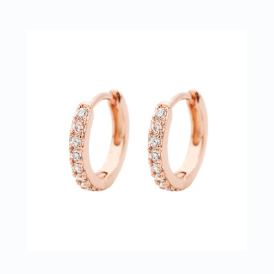 2 buc. Cercei Minimal Hoops din oțel inoxidabil pentru femei 5mm 6mm 7mm 8mm 9mm Huggie Hoops mini Cercei multicolori curcubeu CZ