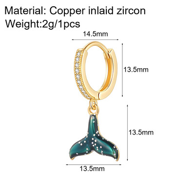 Cute Heart Turkish Evil Eye Hoop σκουλαρίκια για γυναίκες Χρυσό χρώμα New In Ear Dange Κοσμήματα Ζιργκόν Κορεατική Μόδα Υψηλής Ποιότητας