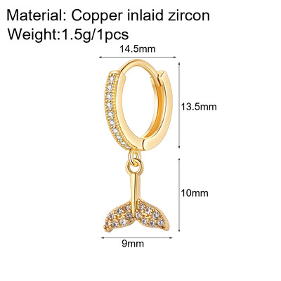 Cute Heart Turkish Evil Eye Hoop σκουλαρίκια για γυναίκες Χρυσό χρώμα New In Ear Dange Κοσμήματα Ζιργκόν Κορεατική Μόδα Υψηλής Ποιότητας