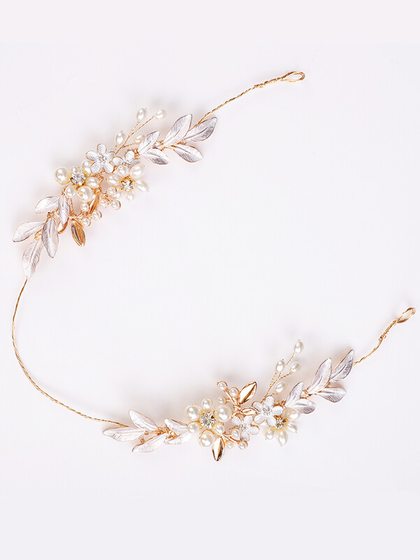 Αξεσουάρ Γάμου Πέρλες Λουλούδι Νυφικό Κεφαλόδεσμο Νυφικό Κόσμημα Μαλλιά Γάμου Περλέ Μαλλιά Τιάρες Χειροποίητο Κεφαλό