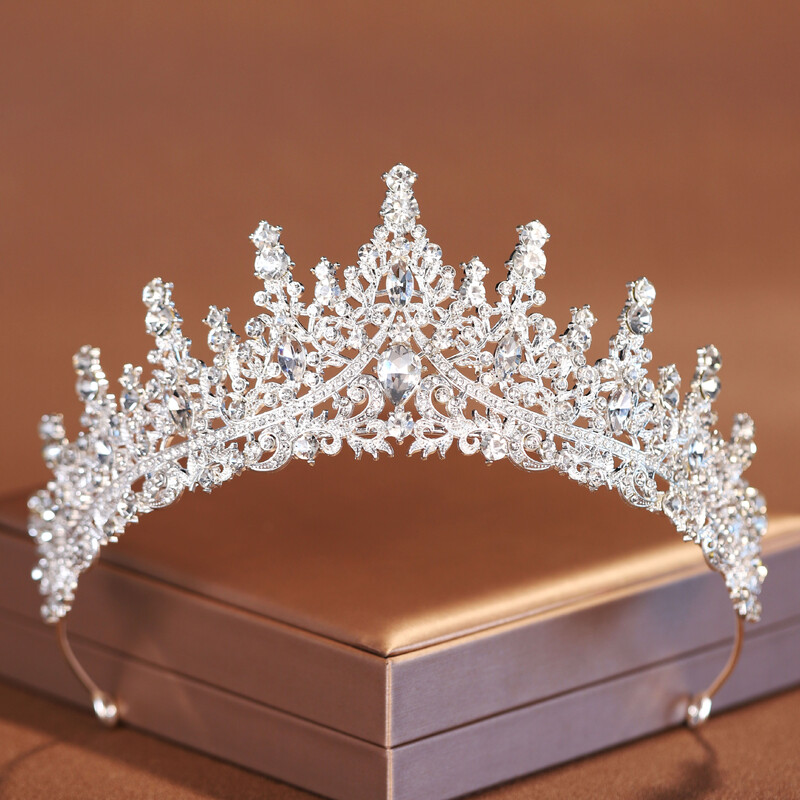 Itacazzo Bridal Headwear Bogat În Stil Elegant Demnitate Argintiu-Color Doamnelor Nunta Mireasă Tiara