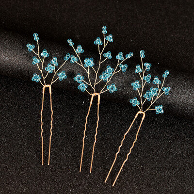 3/5 /9 Κομμάτια Γυναικείο μεταλλικό κλιπ μαλλιών με βελόνα σε σχήμα U, μαργαριτάρι νυφικό κλιπ μαλλιών, εργαλείο σχεδίασης χτενίσματος γάμου