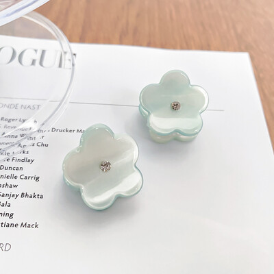 Ins Promoție 2,5 cm Mini agrafă de păr cu flori Fashon 2 buc/set Drăguț cu strasuri Acid acetic Rechin Clip pentru femeie fete