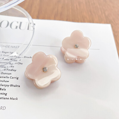 Ins Promoție 2,5 cm Mini agrafă de păr cu flori Fashon 2 buc/set Drăguț cu strasuri Acid acetic Rechin Clip pentru femeie fete