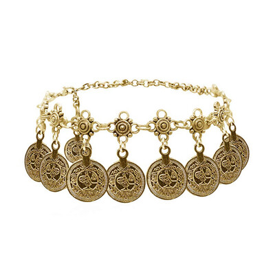 1 ζευγάρι Vintage Bohemian Gypsy Coin Tassel Beach Tribal Ethnic ρετρό βραχιόλι με κέρματα για γυναίκες