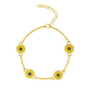 Γυναικεία αξεσουάρ δώρου 2022 New Alloy Sunflower Chain Minimalist Daisy Feet