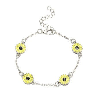 Γυναικεία αξεσουάρ δώρου 2022 New Alloy Sunflower Chain Minimalist Daisy Feet