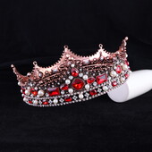 Diademi și coroane de mireasă de cristal de lux pentru petrecere cu strasuri de bal Diadem nunta accesorii de păr bijuterii de mireasă