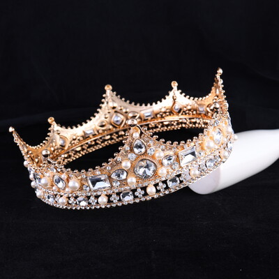 Diademi și coroane de mireasă de cristal de lux pentru petrecere cu strasuri de bal Diadem nunta accesorii de păr bijuterii de mireasă