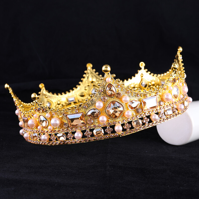 Diademi și coroane de mireasă de cristal de lux pentru petrecere cu strasuri de bal Diadem nunta accesorii de păr bijuterii de mireasă
