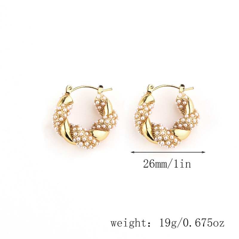 Cercei din oțel inoxidabil în formă de U în formă de U cu zircon, cercei din oțel inoxidabil, bijuterii, cercei