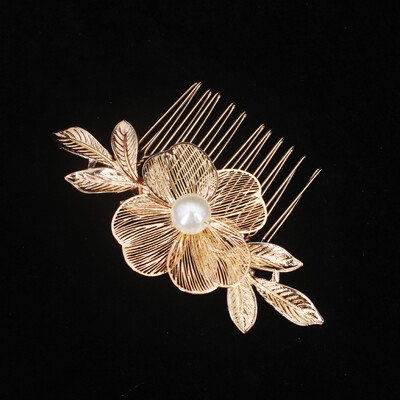 2 DB menyasszonyi fejdísz Kézzel készített virág gyöngy hajfésűtűk Esküvői formázás Ékszer Divatbetét Fésű Haj Kiegészítők Ajándékok