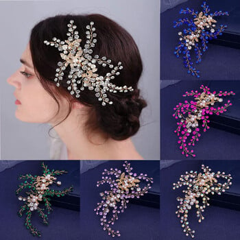 Μόδα Rhinestone Headband Νύφη Κεφαλή για Αξεσουάρ Μαλλιών Γυναικεία Χειροποίητα Κεφαλόδεσμα Νυφικά Κεφαλοκεφαλία Γάμου