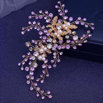 Madingi Kalnų krištolinio akmens galvos apdangalai nuotakos galvos apdangalai plaukams aksesuarai moterų rankų darbo galvos juosta nuotakos galvos apdangalai vestuviniai galvos apdangalai