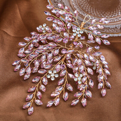 Madingi Kalnų krištolinio akmens galvos apdangalai nuotakos galvos apdangalai plaukams aksesuarai moterų rankų darbo galvos juosta nuotakos galvos apdangalai vestuviniai galvos apdangalai