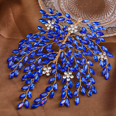 Madingi Kalnų krištolinio akmens galvos apdangalai nuotakos galvos apdangalai plaukams aksesuarai moterų rankų darbo galvos juosta nuotakos galvos apdangalai vestuviniai galvos apdangalai