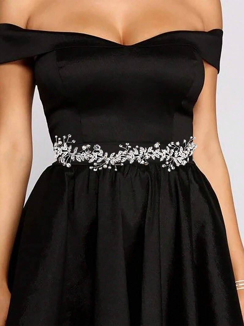 Nouă bentiță cu flori de cristal Bentiță cu fundă pentru păr pentru mireasă Accesorii pentru păr de nuntă Bentite cu flori pentru cap de perlă