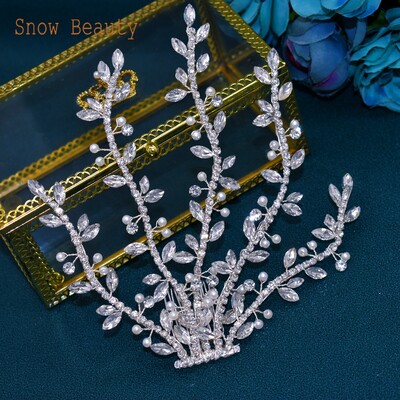 A463 pieptene de păr mireasa agrafă agrafă cu strass nuntă bentiță perla mireasă pieptene lateral pentru petrecere bal Accesorii pentru păr femei diademe