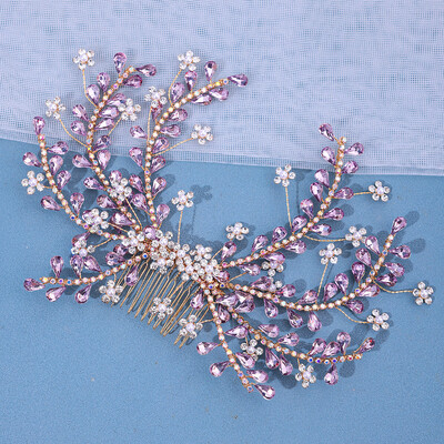 Pieptene Mireasa Strasuri pentru Cap cu Pieptene Femeie Agrafe de Par Accesorii pentru Par Nunta Coafura Mireasa pentru Bijuterii de Petrecere