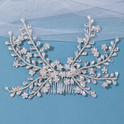 Pieptene Mireasa Strasuri pentru Cap cu Pieptene Femeie Agrafe de Par Accesorii pentru Par Nunta Coafura Mireasa pentru Bijuterii de Petrecere