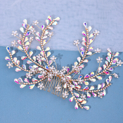 Pieptene Mireasa Strasuri pentru Cap cu Pieptene Femeie Agrafe de Par Accesorii pentru Par Nunta Coafura Mireasa pentru Bijuterii de Petrecere