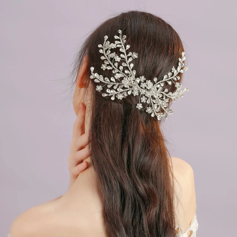 Pieptene Mireasa Strasuri pentru Cap cu Pieptene Femeie Agrafe de Par Accesorii pentru Par Nunta Coafura Mireasa pentru Bijuterii de Petrecere
