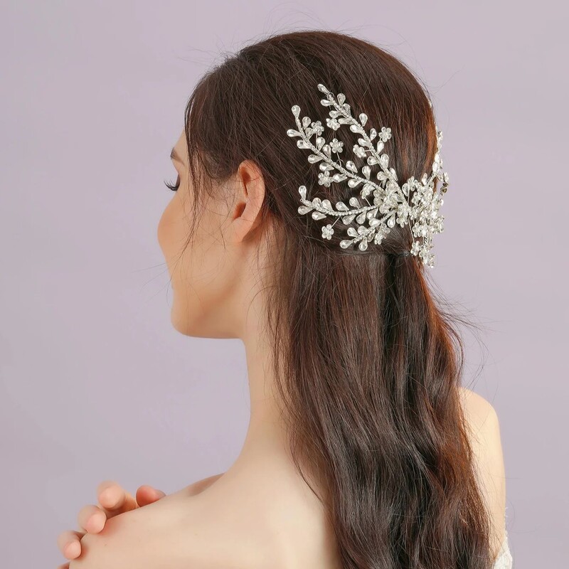 Pieptene Mireasa Strasuri pentru Cap cu Pieptene Femeie Agrafe de Par Accesorii pentru Par Nunta Coafura Mireasa pentru Bijuterii de Petrecere