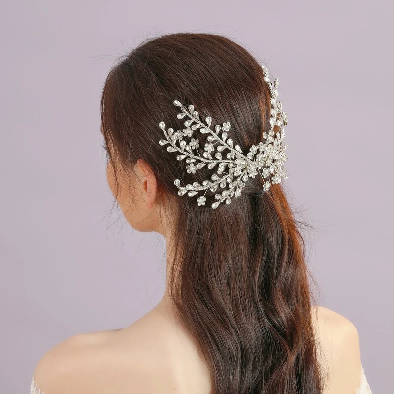 Pieptene Mireasa Strasuri pentru Cap cu Pieptene Femeie Agrafe de Par Accesorii pentru Par Nunta Coafura Mireasa pentru Bijuterii de Petrecere
