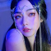 Ručne vyrobená sladká svadobná čelenka krištáľová retiazka na hlavu tiara vlasové šperky pre ženy kamienkové čelenka na čelo doplnky