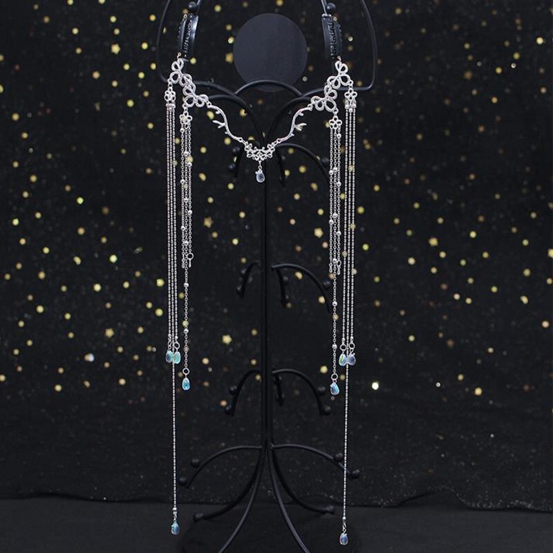 Ručne vyrobená sladká svadobná čelenka krištáľová retiazka na hlavu tiara vlasové šperky pre ženy kamienkové čelenka na čelo doplnky