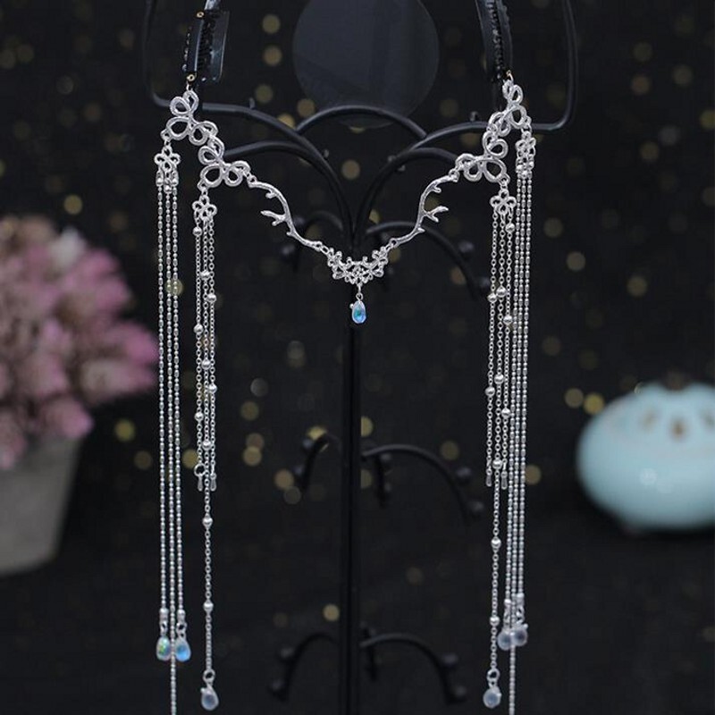 Ručne vyrobená sladká svadobná čelenka krištáľová retiazka na hlavu tiara vlasové šperky pre ženy kamienkové čelenka na čelo doplnky