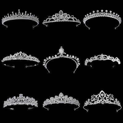 Νυφικό κόσμημα Crystal Tiara Exquisite Bride Party Rhinestone Bridal Crown Νέα μαλλιά Γυναικεία κοσμήματα κεφαλής Αξεσουάρ μαλλιών