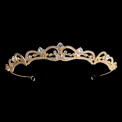 Tiara de cristal Bijuterii de mireasa Rafinat petrecere de mireasa Coroana de mireasa cu strass Bijuterii de par noi pentru femei Accesorii pentru par