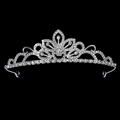 Tiara de cristal Bijuterii de mireasa Rafinat petrecere de mireasa Coroana de mireasa cu strass Bijuterii de par noi pentru femei Accesorii pentru par