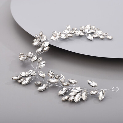 Arany esküvői fej ékszerek Piros koszorúslány fejfedők Kék kézzel készített strassz fejpánt menyasszonyi haj kiegészítők tiarák nőknek