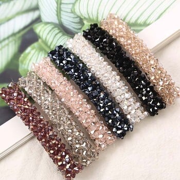 Νέες κορεάτικες κομψές φουρκέτες Hairgrips Crystal Rhinestone Barrettes Hair Clips για γυναίκες, κορίτσια, αξεσουάρ μαλλιών