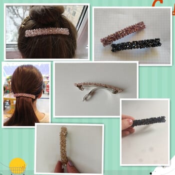 Νέες κορεάτικες κομψές φουρκέτες Hairgrips Crystal Rhinestone Barrettes Hair Clips για γυναίκες, κορίτσια, αξεσουάρ μαλλιών