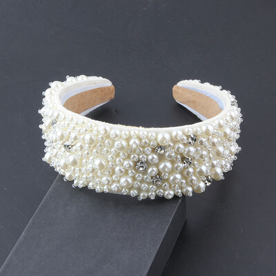 Crăciun pentru cap Nouă modă cu perle incrustate cu strasuri, cu boruri largi, dame, bal de absolvire, accesorii frumoase pentru păr, ac de păr femei 877