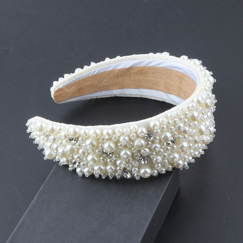 Crăciun pentru cap Nouă modă cu perle incrustate cu strasuri, cu boruri largi, dame, bal de absolvire, accesorii frumoase pentru păr, ac de păr femei 877