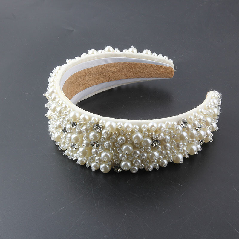 Crăciun pentru cap Nouă modă cu perle incrustate cu strasuri, cu boruri largi, dame, bal de absolvire, accesorii frumoase pentru păr, ac de păr femei 877