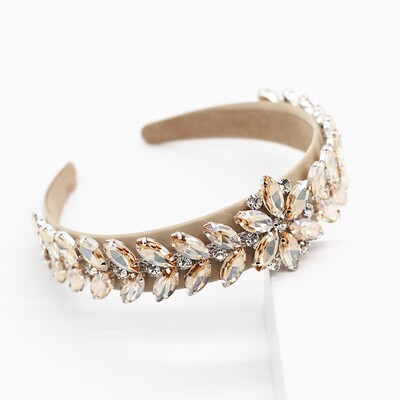 Bentiță cu strasuri colorate, baroc, cu incrustații, Benzile de păr colorate Cadou personalizat superb Accesorii pentru păr 847