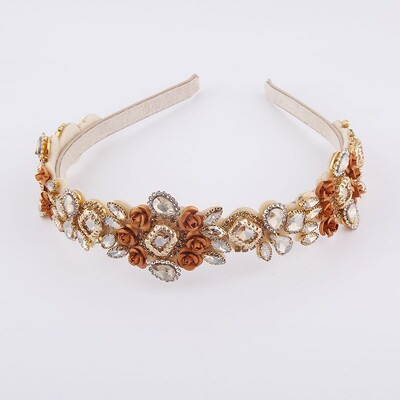 Bentiță cu strasuri colorate, baroc, cu incrustații, Benzile de păr colorate Cadou personalizat superb Accesorii pentru păr 847