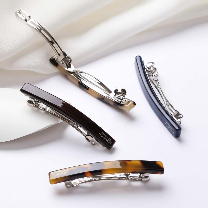 6 cm-es vékony hajcsat tavaszi francia hajcsat konty frizura Divat Kék frizura Hajkiegészítők lányoknak és nőknek