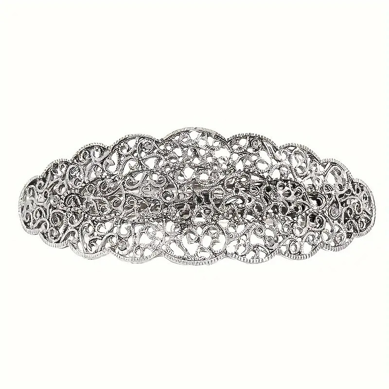 Agrafă de păr scobită, clemă de păr metal vintage, clemă de păr decorativă, clemă de păr franceză, accesorii de păr pentru femei și fete