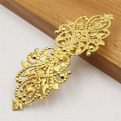 Vario madingi plaukų segtukai Priedai Simetriška gėlė Moteriškos plaukų rankenos Barrettes Galva Plaukų segtukai Galvos apdangalas Ilgis 94mm 1vnt