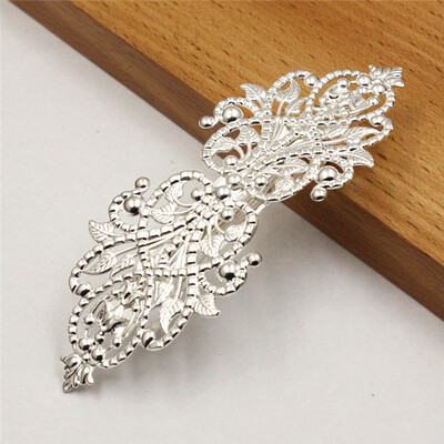 Vario madingi plaukų segtukai Priedai Simetriška gėlė Moteriškos plaukų rankenos Barrettes Galva Plaukų segtukai Galvos apdangalas Ilgis 94mm 1vnt