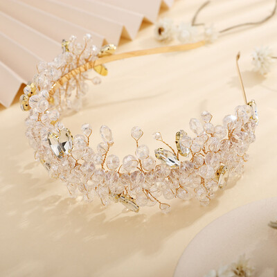 5 krāsu rokām darinātas kāzu līgavas greznas sarkanas zilas strass ar tiāras un kroņi līgavas galvas saišu kostīmu matu aksesuāri sievietēm